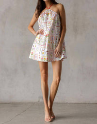 Storia - Floral Print Halter Dress