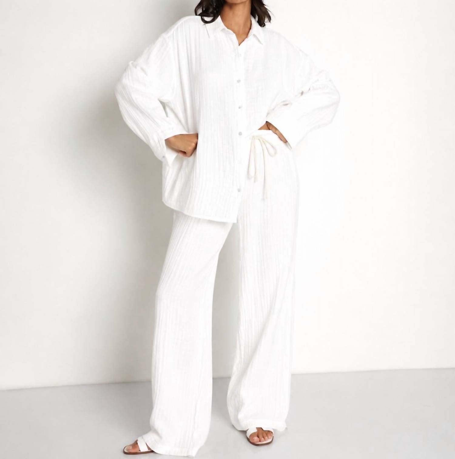 Donni. - BUBBLE GAUZE PANT