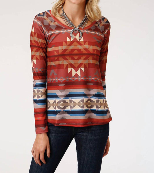 Roper - Aztec Pull Over Sweater