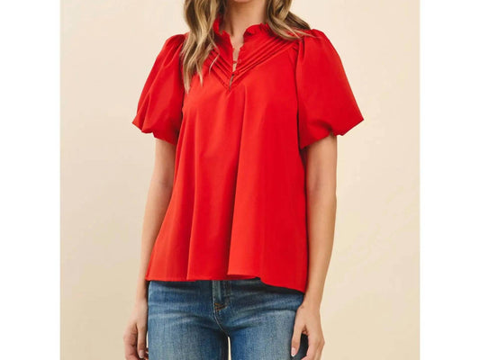 Tcec - Winslet Ruffled Neck Top