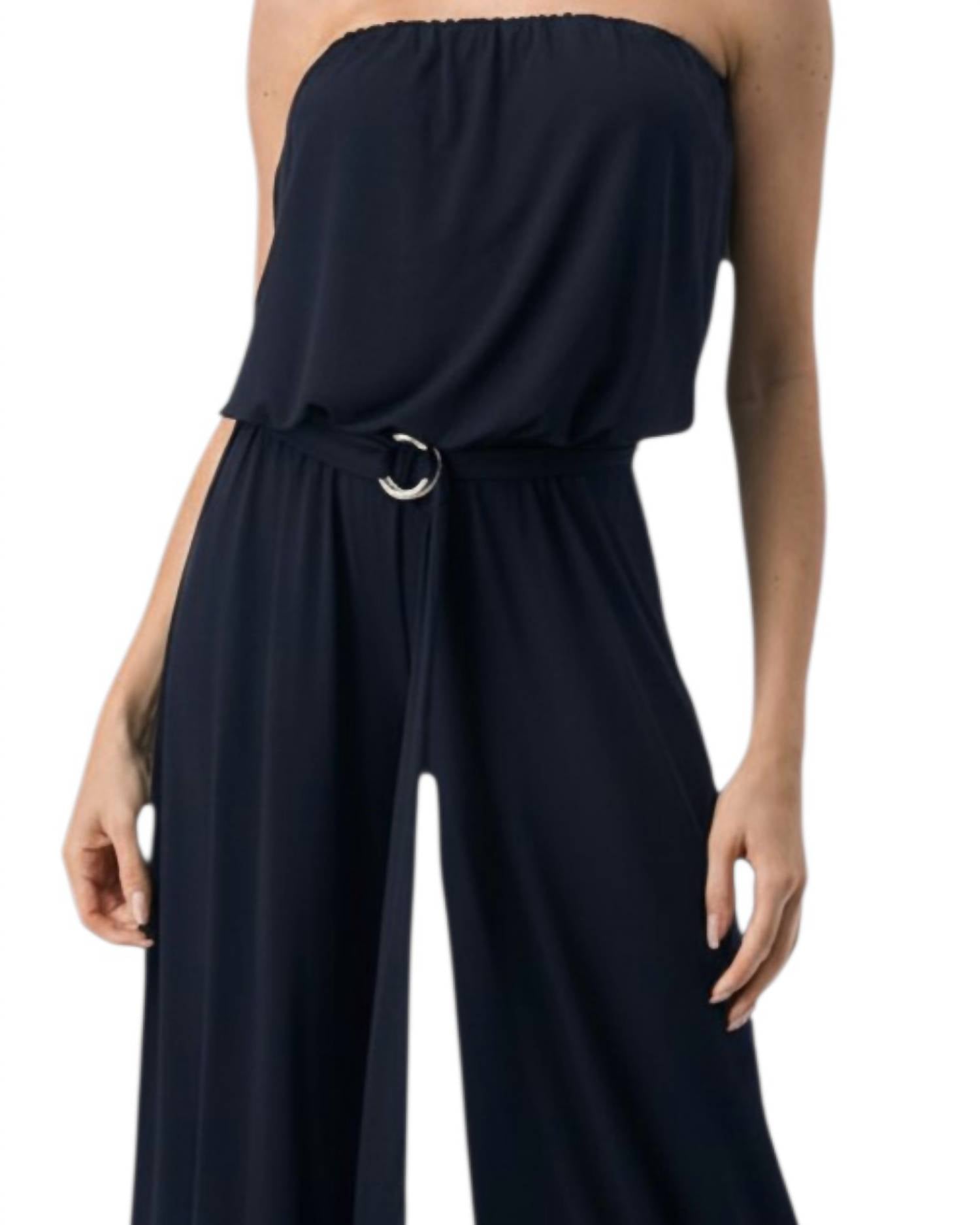 Ariella - Wide Leg Jumpsuit With Ring Belt