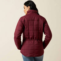 ARIAT Women's Crius Insulated Jacket in wine - women's jacket - alternate view