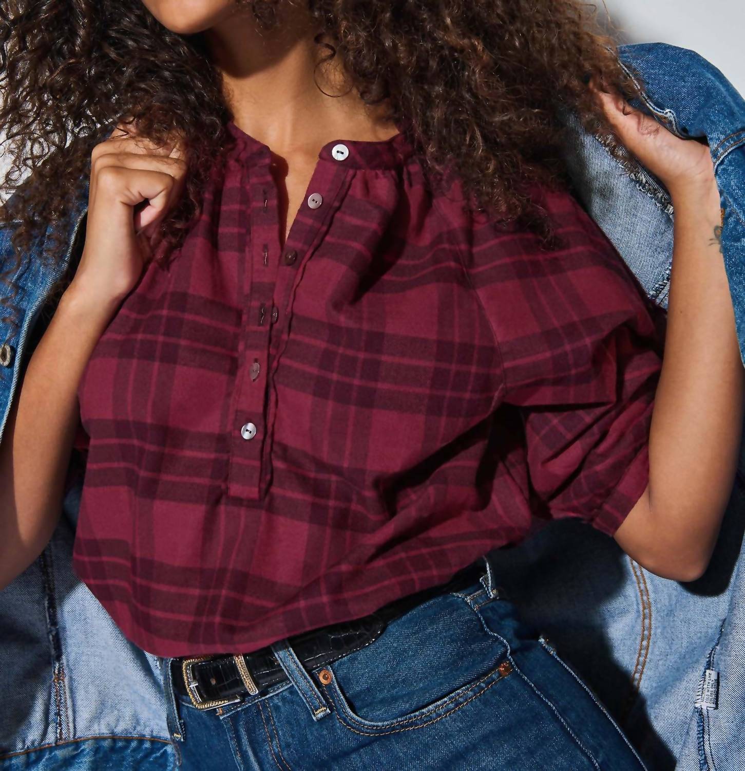 Nation Ltd - May Flannel Top