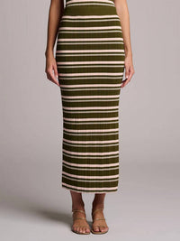 Hevron - Peony Midi Knit Skirt