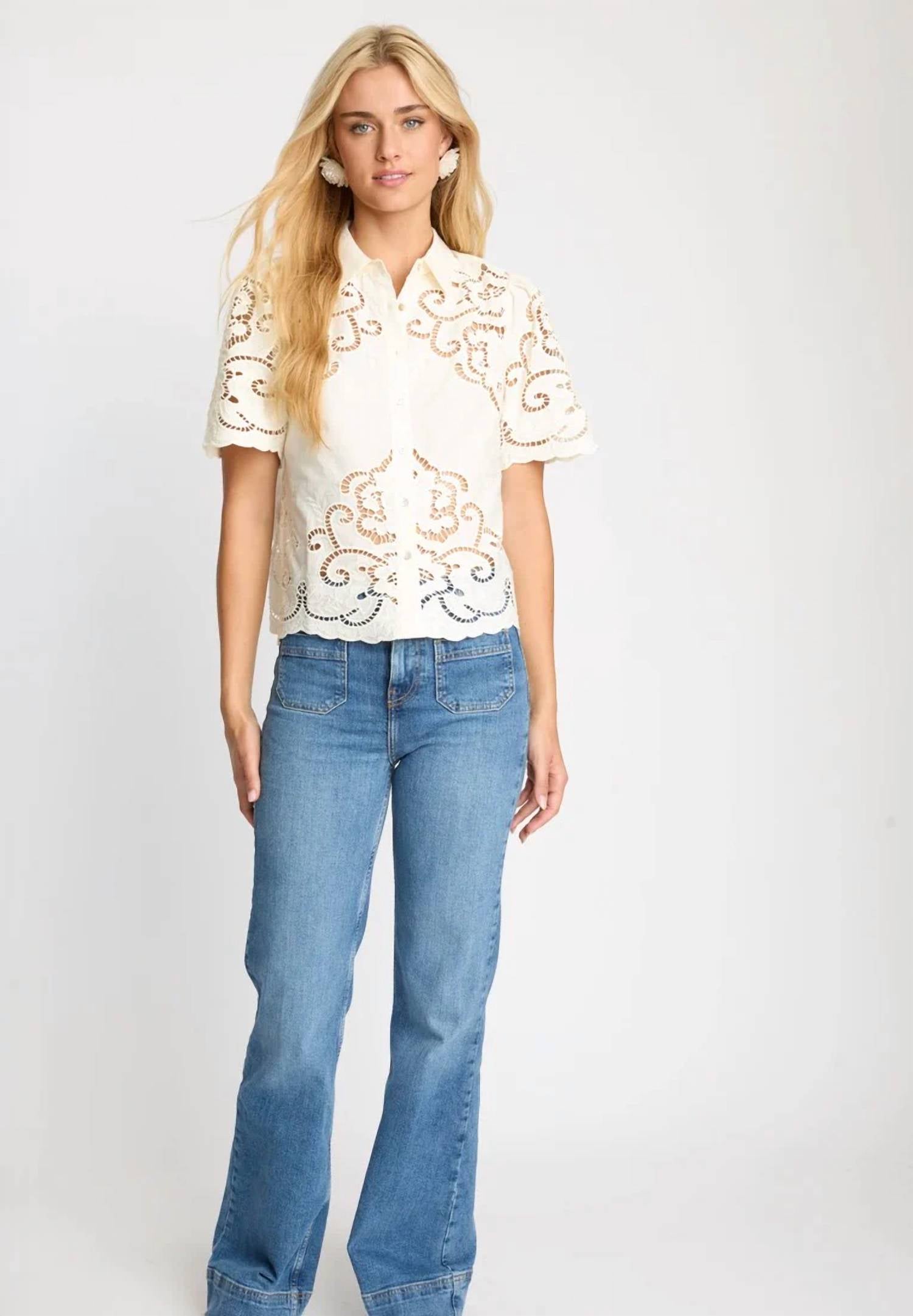 Caballero - Kenzie Button Front Top