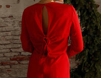 Lucy Paris - Andie Keyhole Back Longsleeve Dress