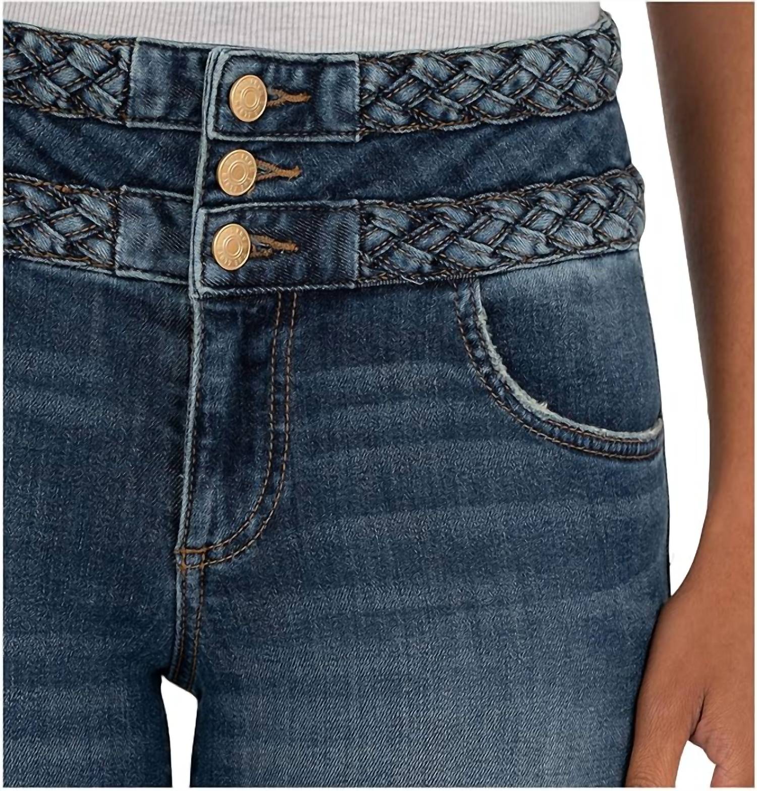 Kut From The Kloth - Charlotte High Rise Wide Waistband With Braid Jean