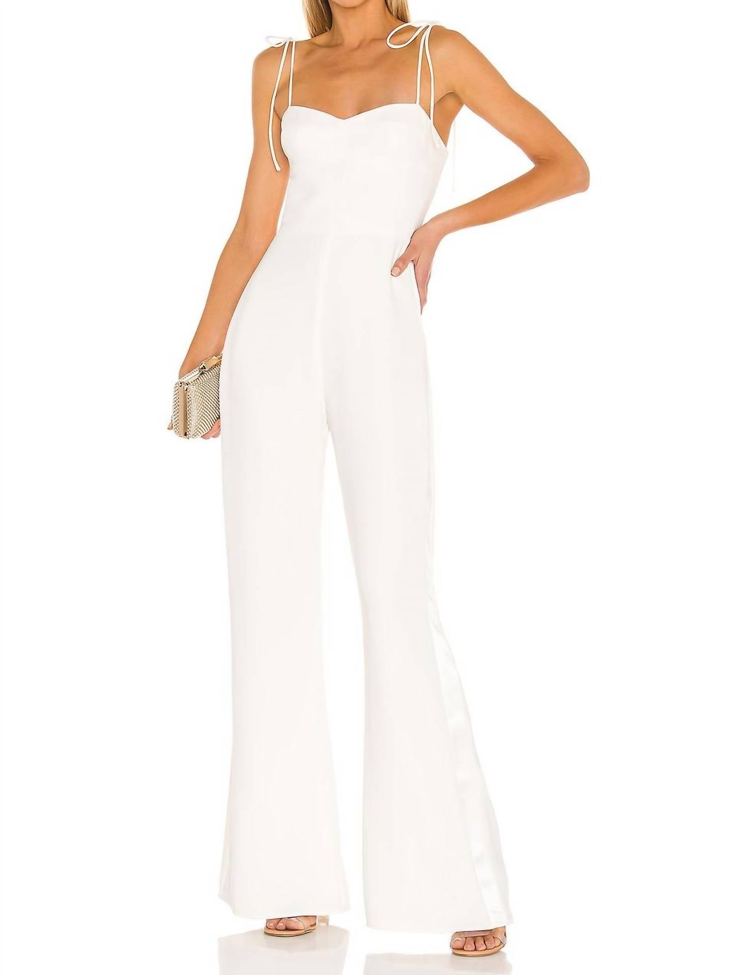 Amanda Uprichard - Champagne Jumpsuit