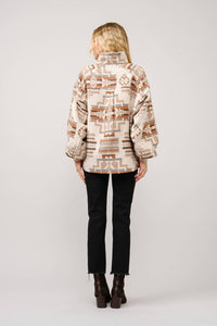 Blue B - Aztec Jacquard Mock Neck Pullover Sweater