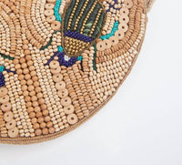 SCARA RAFFIA BEADED WRISTLET