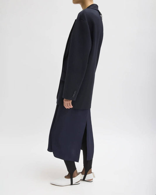 Tibi - Dominic Pinstripe Detached Lapel Liam Blazer