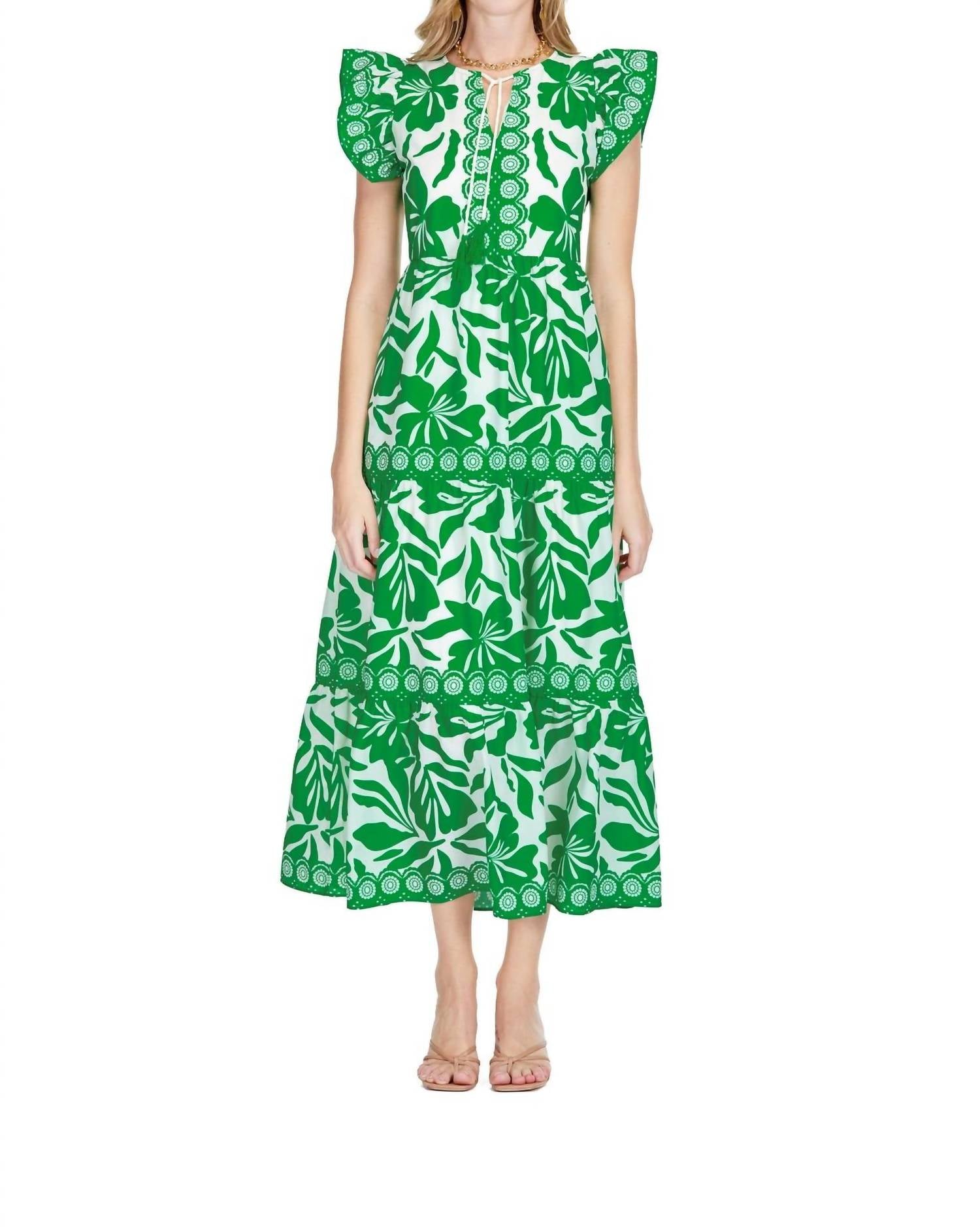 Jade - Ruffles Tiered Maxi Dress