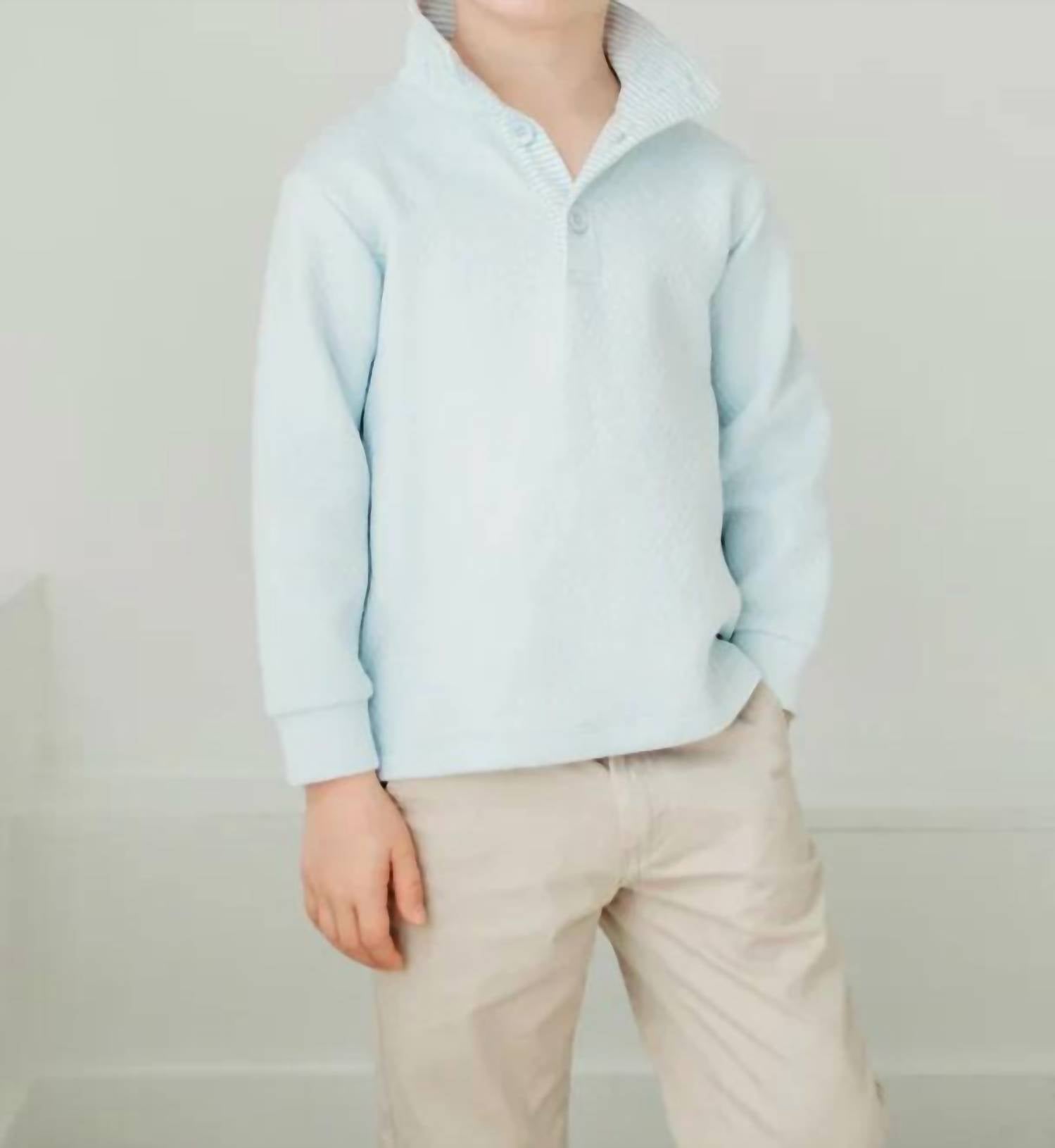 Maddie & Connor Co. - Boys Benjamin Quilted Pullover