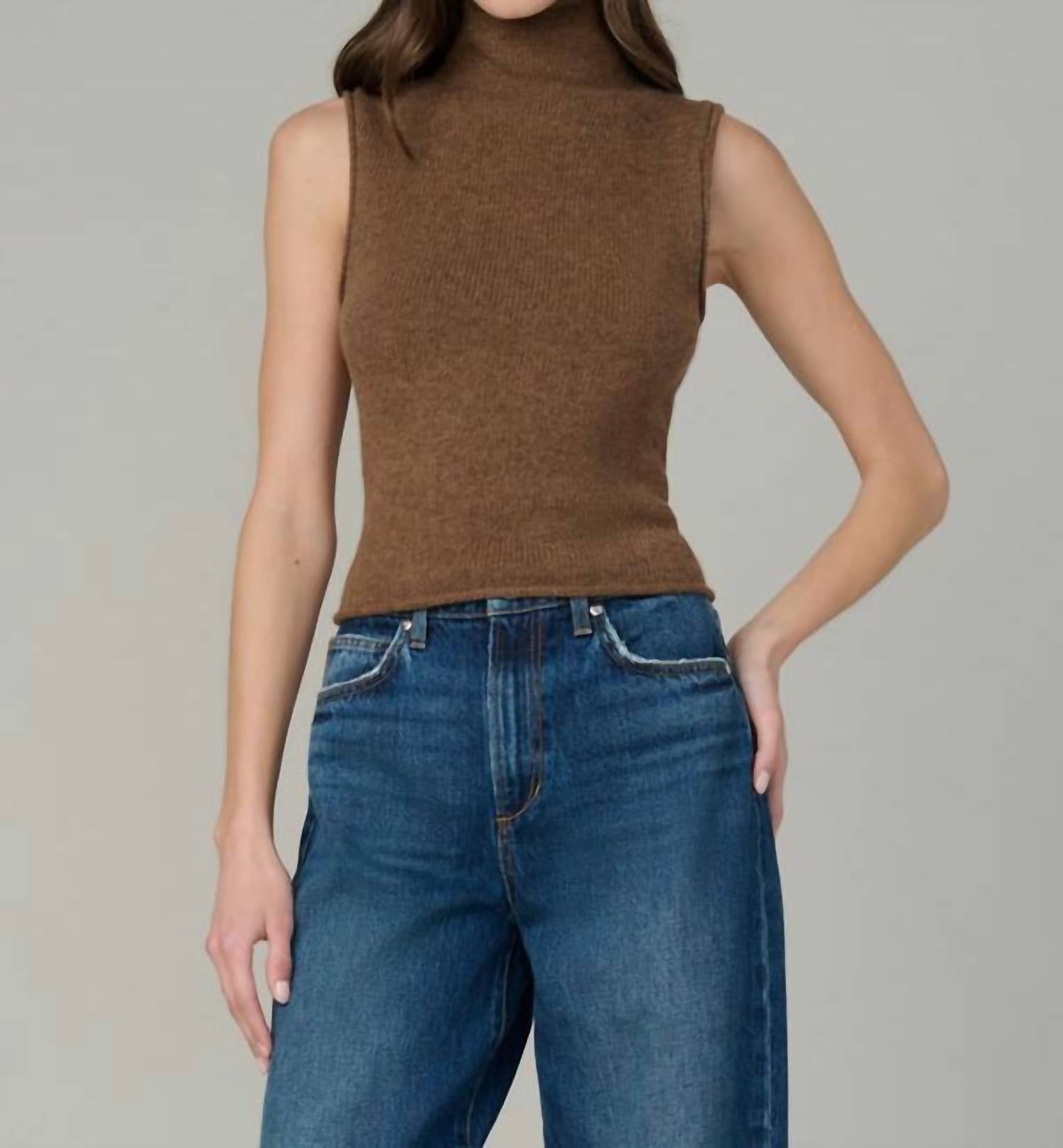 Joe'S Jeans - Stevie Sleeveless Roll Neck Sweater