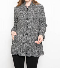 Liv By Habitat - Chevron Crinkle Boyfriend Blazer