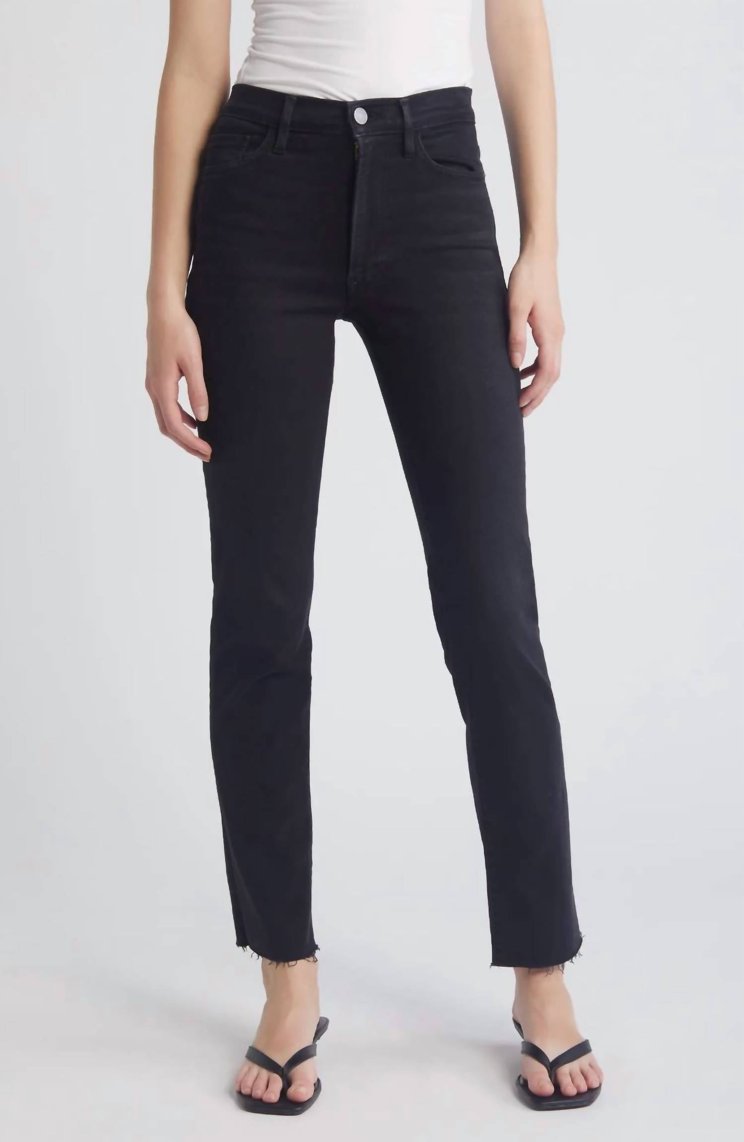 Frame - Le High Straight Raw After Jeans