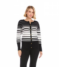 Karen Kane - Sutton Stripe Cardigan Sweater