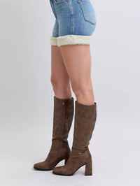 Judy Blue - High Waisted Tummy Control Shearling Cuff Shorts