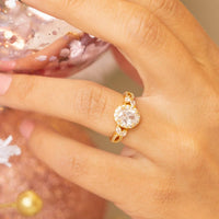 Starlette Women's Victoria Engagement Ring in gold - women's jewelry - view 4