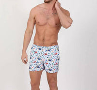 Eight X - Surf City Print Swim Trunks
