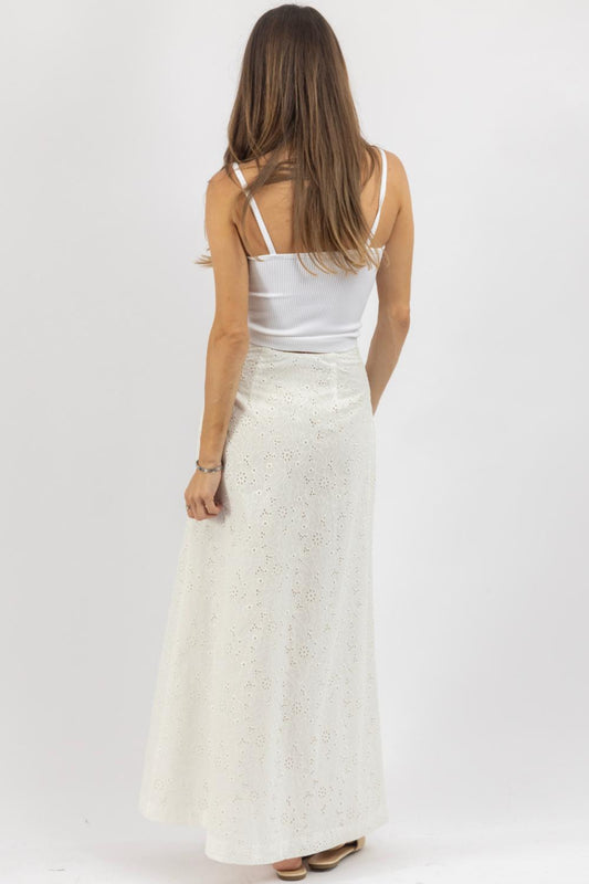 Olivaceous - Palo High Rise Maxi Skirt