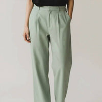 Abercrombie & Fitch - Linen Blend Crop Jacket & Wide Leg Pants Suit