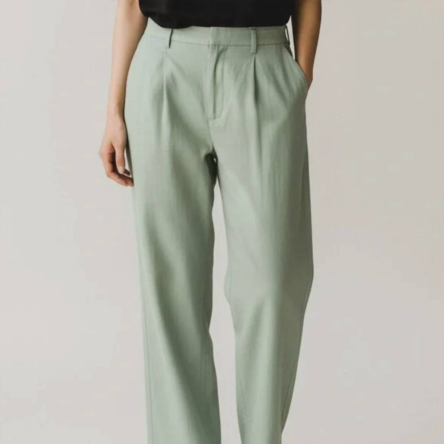 Abercrombie & Fitch - Linen Blend Crop Jacket & Wide Leg Pants Suit