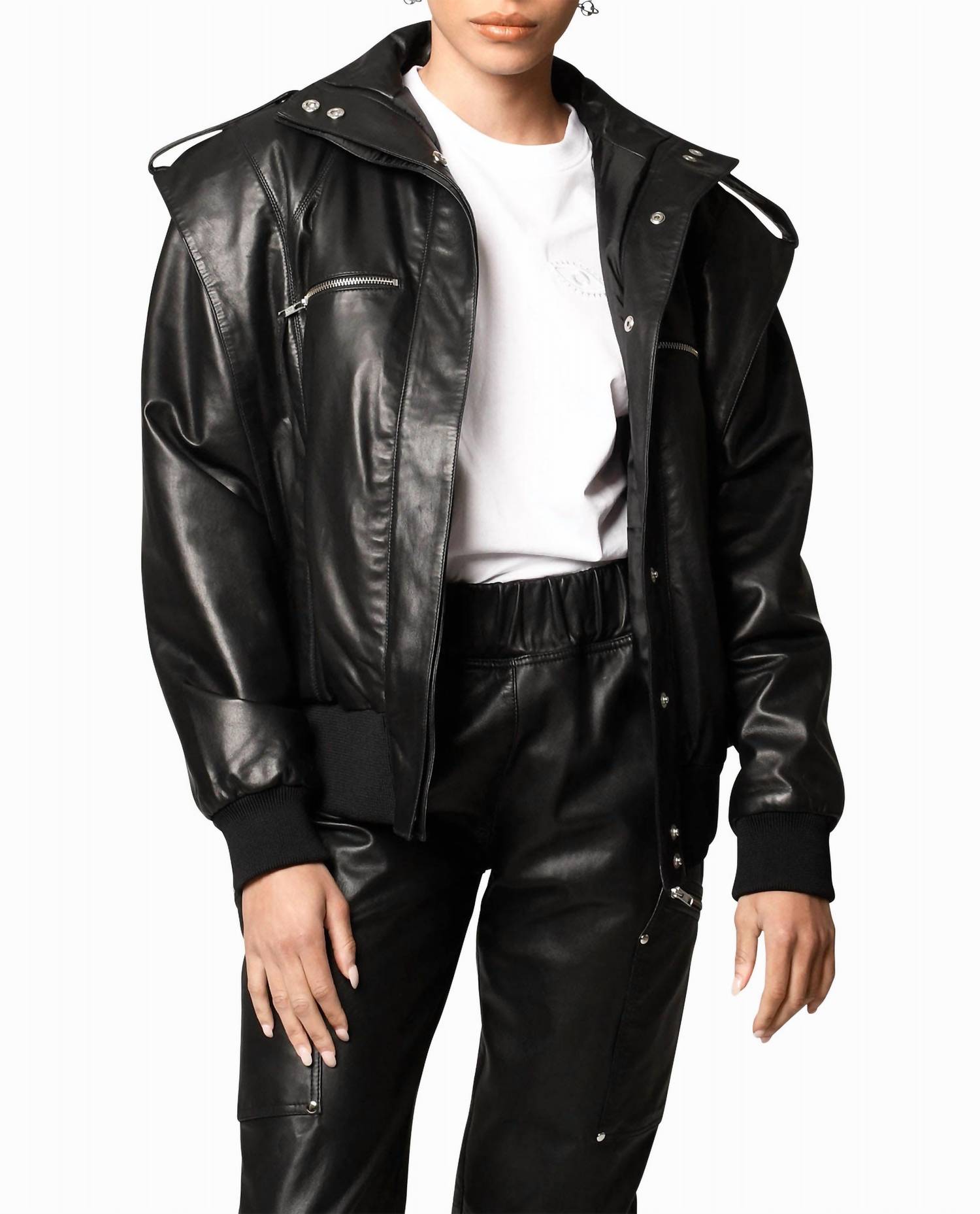 Nicole Miller - Leather Space Jacket