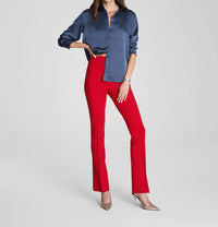 Spanx Ponte Micro Flare Pant in red - women's pants