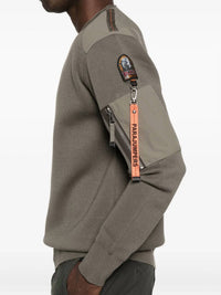 PARAJUMPERS Men's Braw Crewneck Sweater in olive 1 - men's sweater - view 4