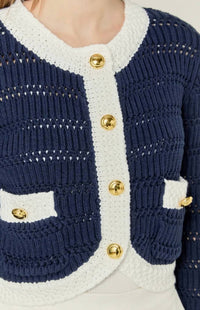 English Factory - Cropped Knit Sweater