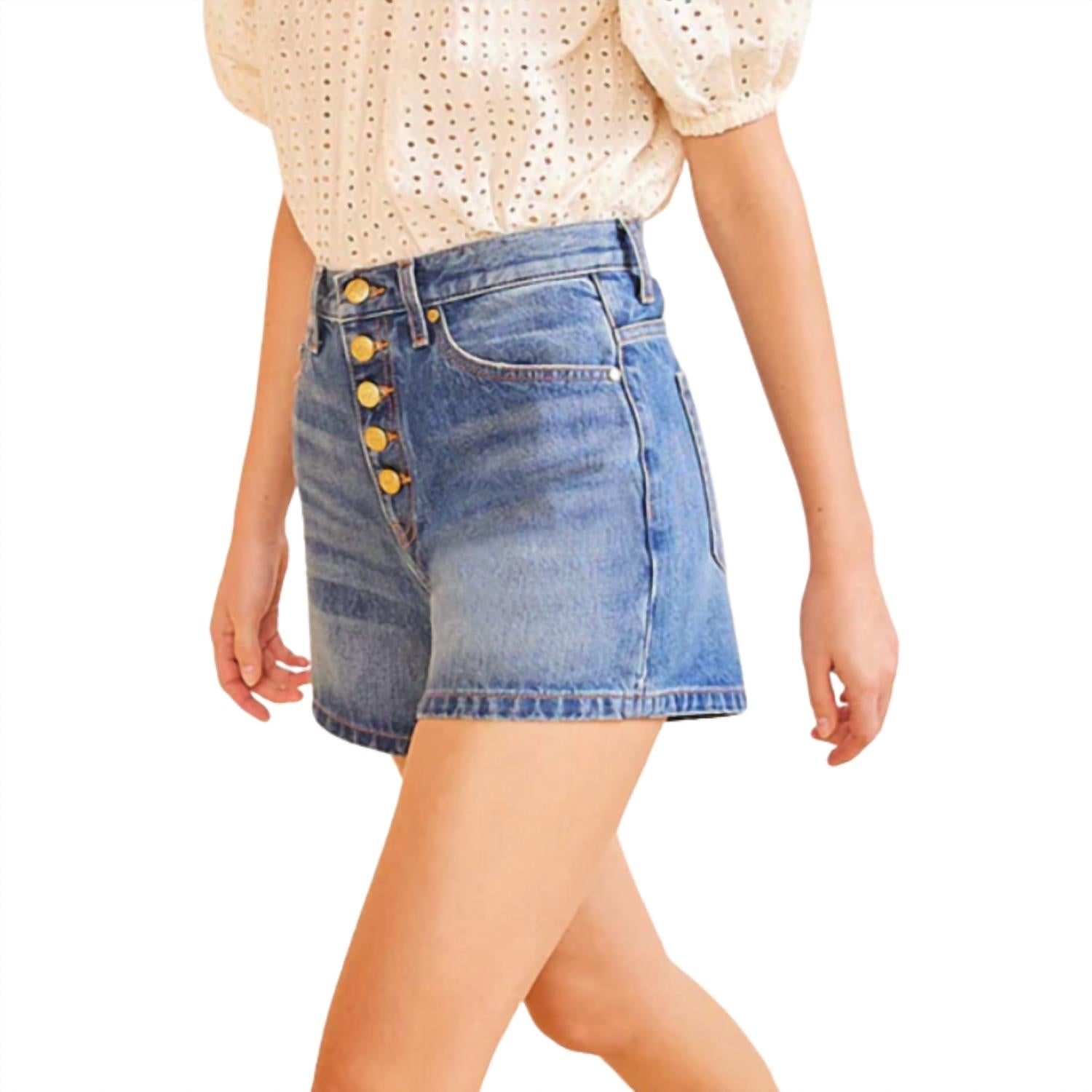 Ulla Johnson Women's Greta Short in danube - women's shorts - alternate view