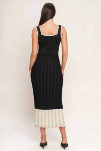 Flying Tomato - Sleeveless Knit Midi Dress