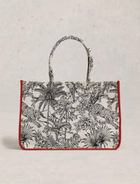 White Stuff - Women's Jasmine Jacquard Tote Bag