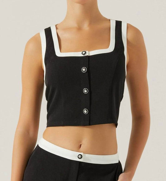 Astr - Rory Contrast Trim Top