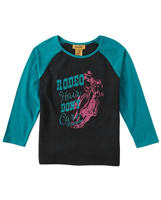 Wrangler - Girls' Rodeo Hair Don't Care Tee