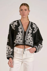 Elan - Tie Front Boho Jacket