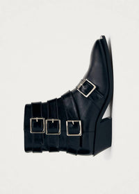 ALOHAS Women's Eras Leather Ankle Boots in black - women's shoe - alternate view