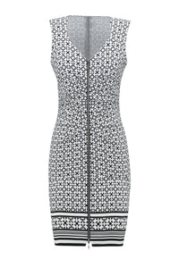 Joseph Ribkoff - Geo Print Zip Front Dress