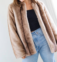 Line And Dot - City Faux Fur Jacket