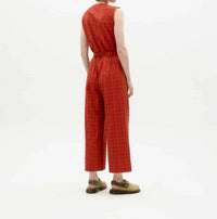 Thinking Mu - Crossed V-neckline Jumpsuit