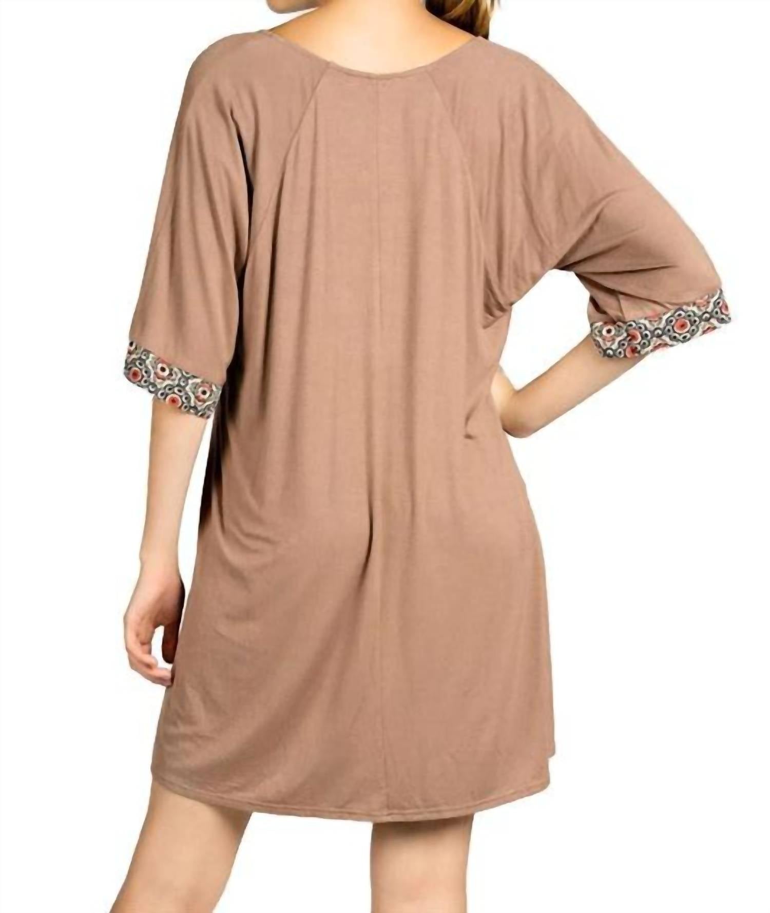 Kori - Mixed Print Tassel Tie Dress