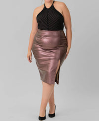 Marée Pour Toi - Metallic Stretch Skirt