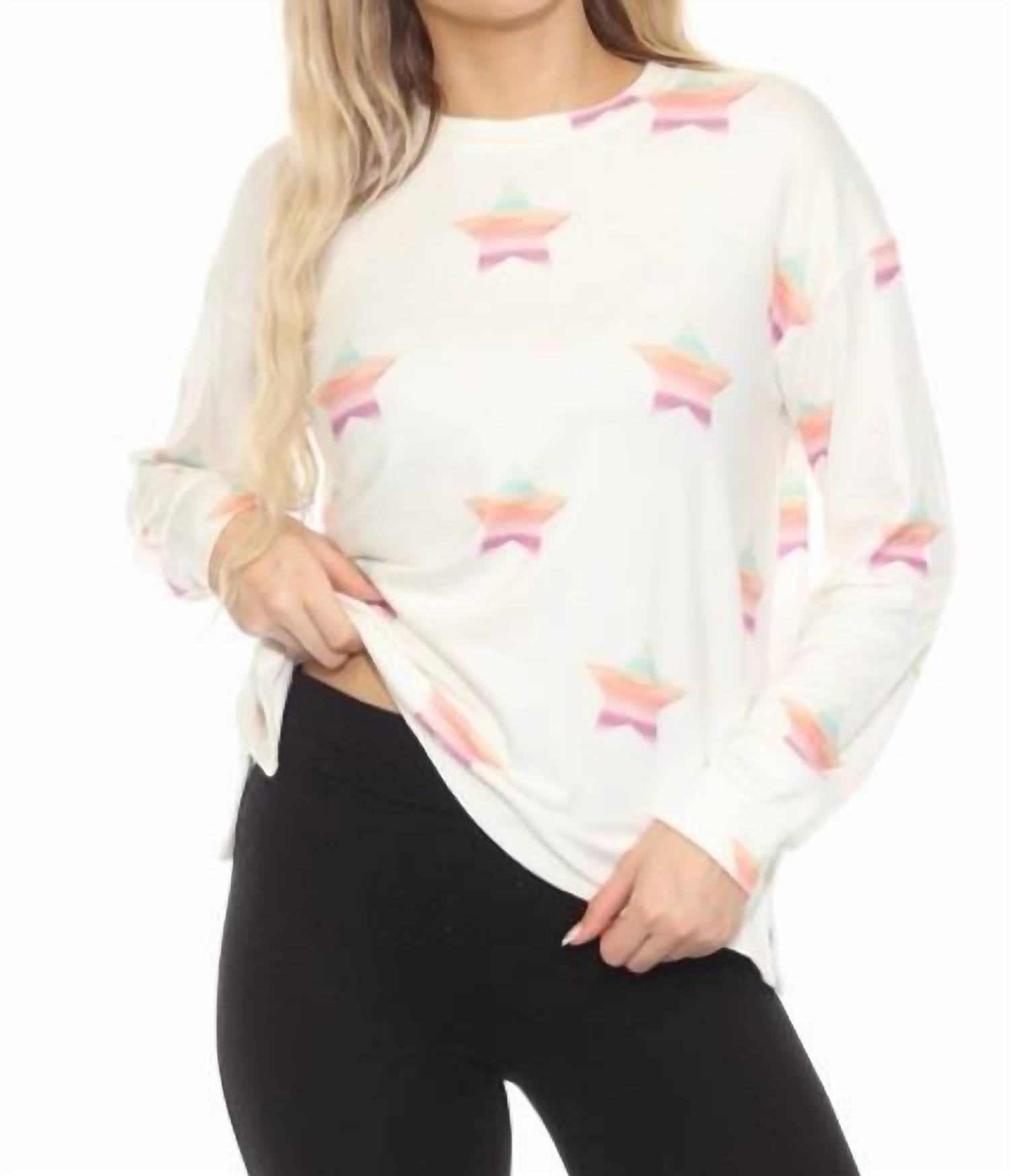 Pj Salvage - Stardust Long Sleeve Lounge Top