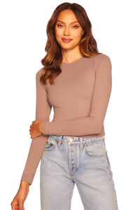 Susana Monaco - Long Sleeve Crewneck Top