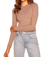 Susana Monaco - Long Sleeve Crewneck Top