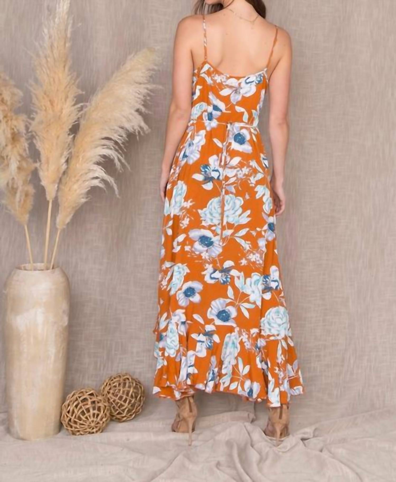 Malibu Bum - Women's Floral Print Maxi Dress