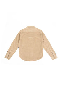 Iron & Resin Men's Drifter Corduroy Shirt in tan - men's jacket - detail view
