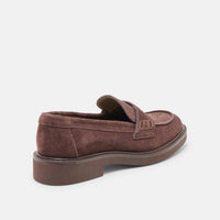 Dolce Vita Women's Tiggy Loafer in mahogany suede - women's flats - alternate view