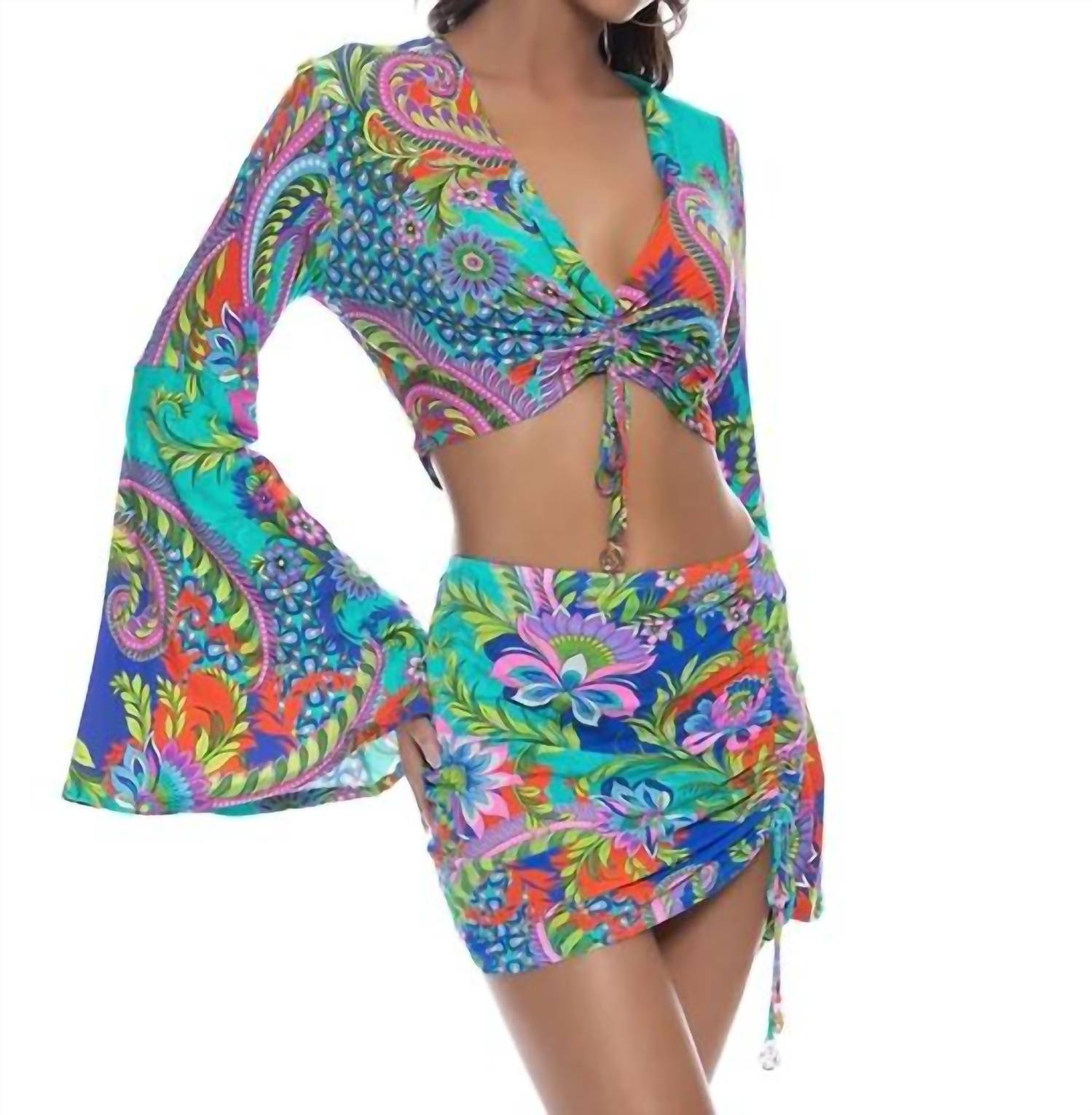 Luli Fama - In The Groove Scrunched Up Mini Skirt
